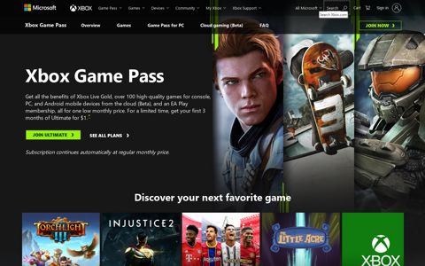 Join Xbox Game Pass: Discover Your Next Favorite Game ...