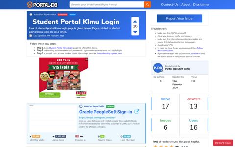 Student Portal Klmu Login
