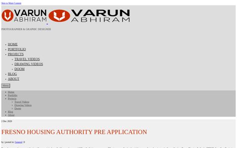 fresno housing authority pre application - Varun Abhiram