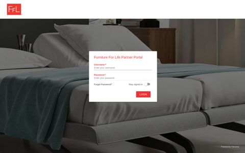 Furniture For Life Partner Portal - login