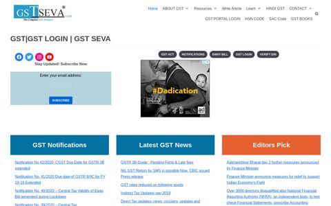 GST : GSTSEVA - Goods and Services tax gst.gov.in login