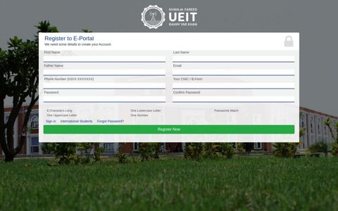 Register to E-Portal - kfueit