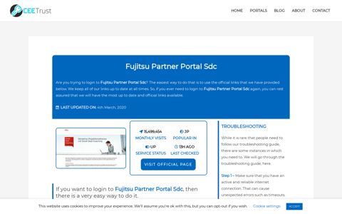 Fujitsu Partner Portal Sdc - Find Official Portal - CEE Trust