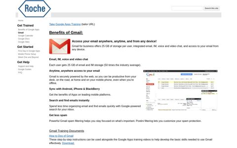 Gmail - Google Apps Resources for Roche - Google Sites