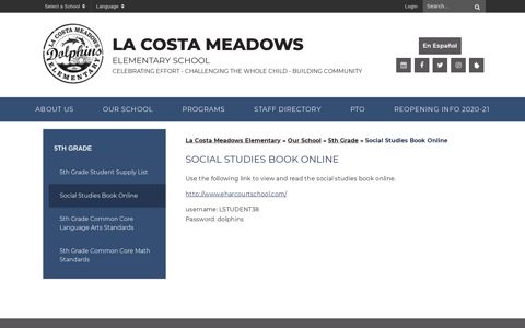 Social Studies Book Online - La Costa Meadows Elementary