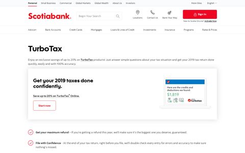 TurboTax - Scotiabank