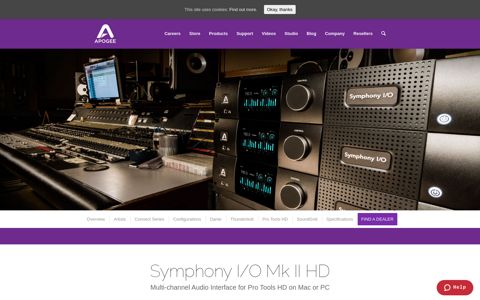 Symphony I/O Mk II Pro Tools HD - Apogee Electronics