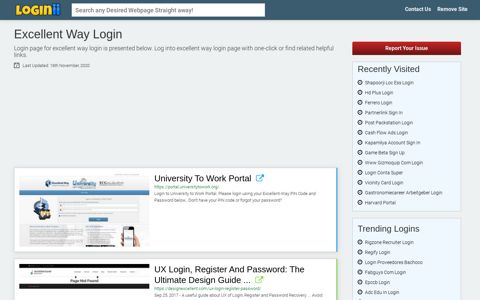 Excellent Way Login - Loginii.com