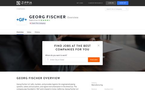 Georg Fischer Careers & Jobs - Zippia