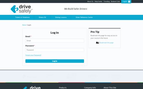 Existing Student Login Page – Student Sign In - I Drive Safely