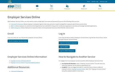 Employer Services Online - EDd - CA.gov