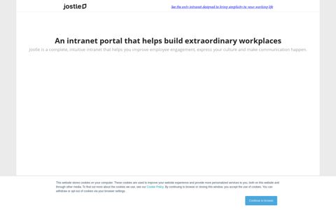Cloud-based intranet portal software - Jostle