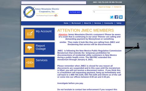 Jemez Mountains Electric Cooperative, Inc.: Attention JMEC ...