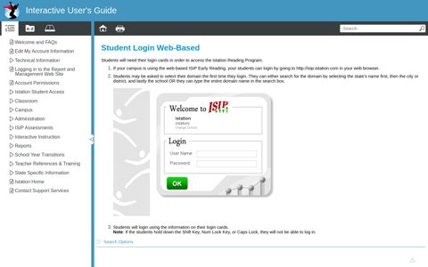 Interactive User's Guide - Student Login Web-Based - Istation