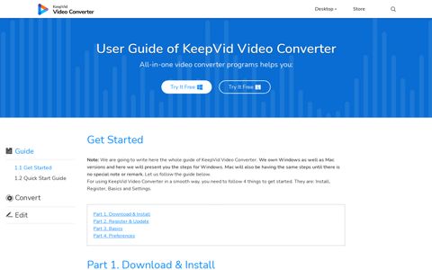 [OFFICIAL]Get Started - KeepVid Video Converter Guide