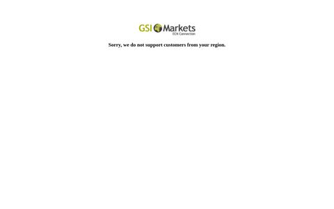 Login - GSI Markets