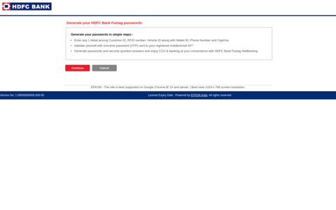 Registration Notice - HDFC FASTag - HDFC Bank