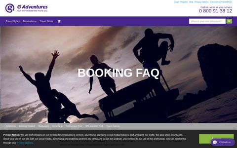 Booking Your Tour FAQs - G Adventures
