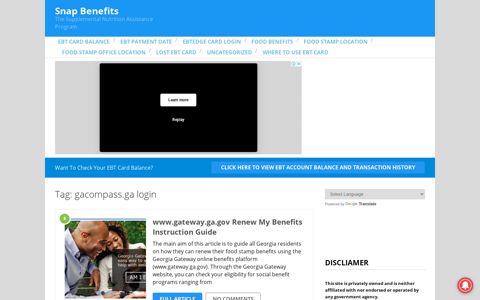 gacompass.ga login Archives - Snap Benefits