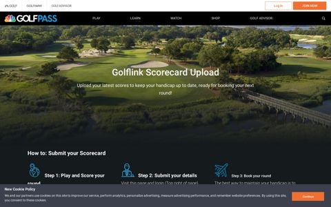 Golflink Scorecard Upload - GOLFPASS