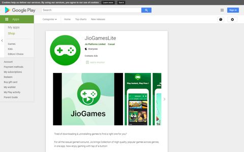 JioGamesLite - Apps on Google Play