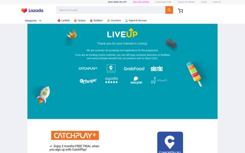 Enjoy Exclusive Members Promos with Lazada LiveUp