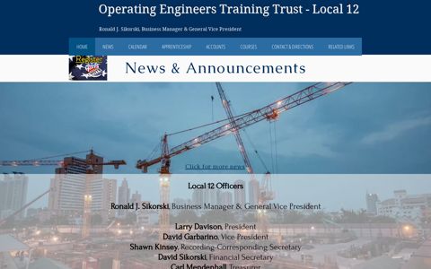 Operating Engineers Training Trust: OETT Local 12