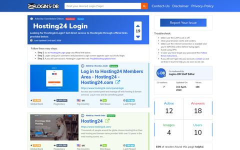 Hosting24 Login - Logins-DB
