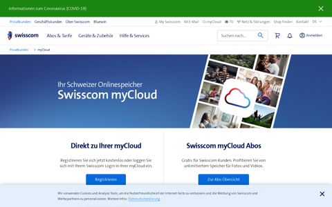 Sicherer Cloud-Speicher in der Schweiz | Swisscom