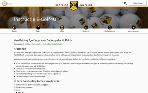 Instructie E-Golf4U - Keppelse Golfclub