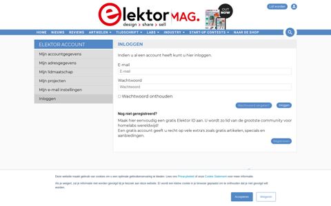 Inloggen of account aanmaken | Elektor Magazine