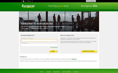 Login | europcar.biz