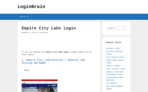 empire city labs login - LoginBrain