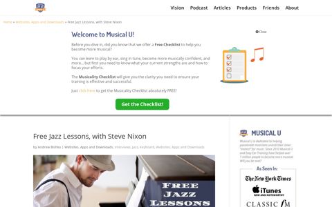 Free Jazz Lessons, with Steve Nixon | Musical U