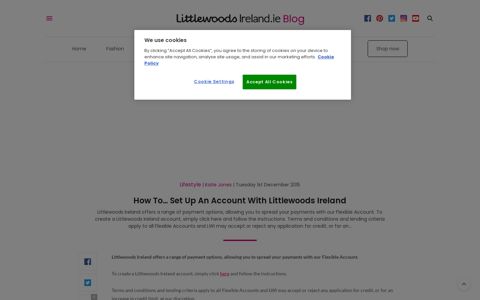 How To... Set Up An Account With Littlewoods Ireland ...