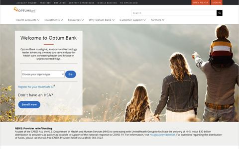 Financial Products & Health Savings Accounts from Optum Bank