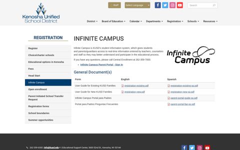 Infinite Campus | Kenosha Unified School District