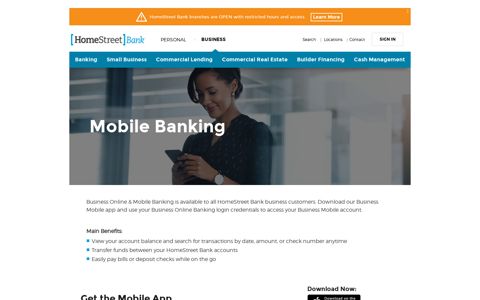 Business Mobile Banking | HomeStreet Bank
