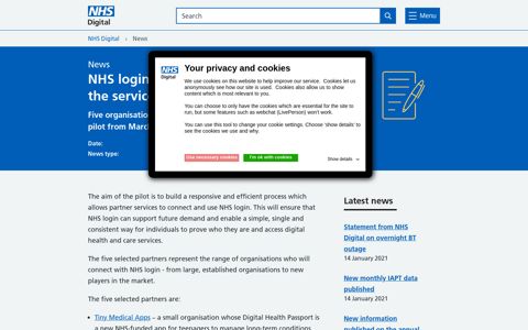 NHS login launches pilot to develop the service for future ...