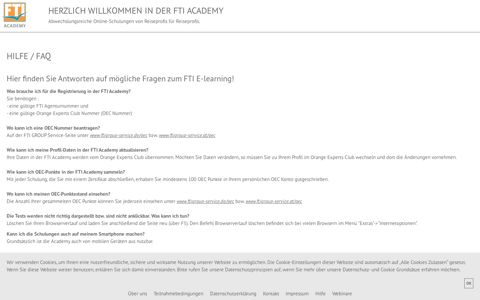 Hilfe / FAQ - FTI ACADEMY