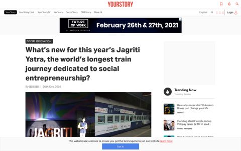 What's new for this year's Jagriti Yatra, the world's longest train ...
