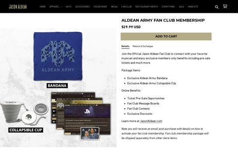 Aldean Army Fan Club Membership – Jason Aldean Official ...