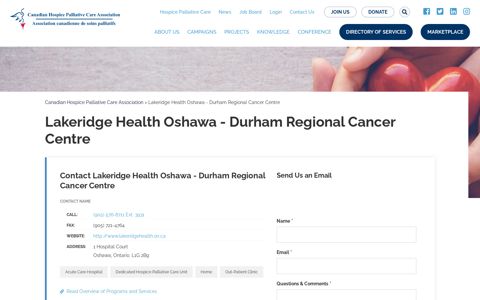 Lakeridge Health Oshawa - Durham Regional Cancer Centre ...