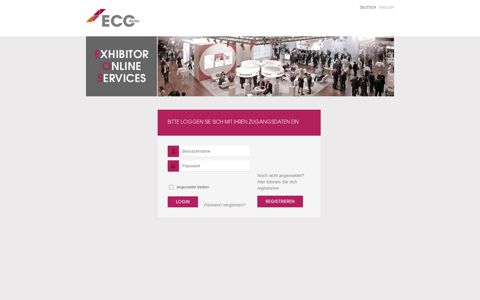 Startseite (Login) - Exhibitor Online Services
