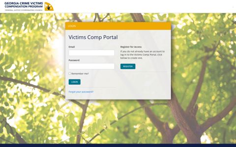 Criminal Justice Coordinating Council Victims Comp Portal