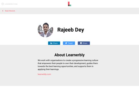 Rajeeb Dey - Learnerbly