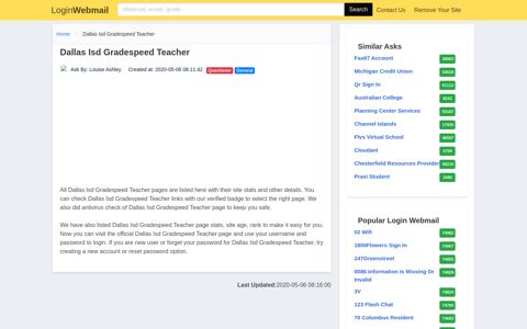 Login Dallas Isd Gradespeed Teacher or Register New Account