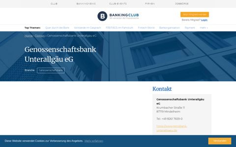 Genossenschaftsbank Unterallgäu eG | BANKINGCLUB