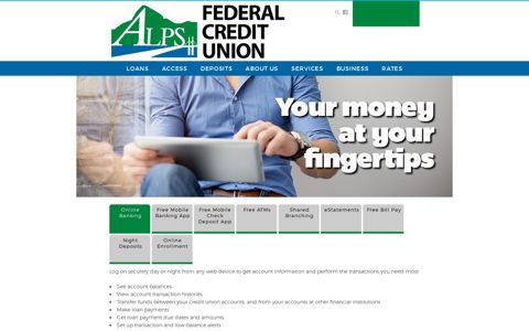 Online Banking - ALPS Federal Credit Union