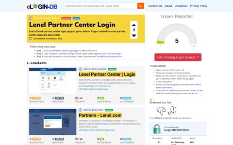 Lenel Partner Center Login - A database full of login pages ...